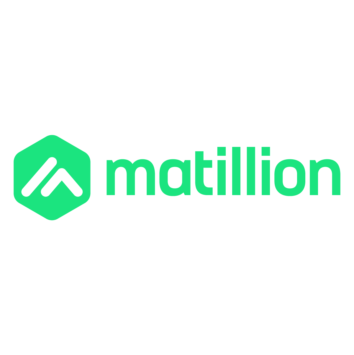 green horizontal logo matillion